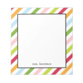 Diagonaal grafisch Aangepast Blocnote (Voorkant)