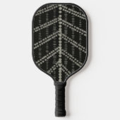diagonaal horizontale verticale grijze Stippen Pickleball Paddle (Voorkant)