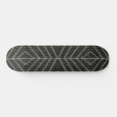 diagonaal horizontale verticale grijze Stippen Skateboard (Horizontaal)