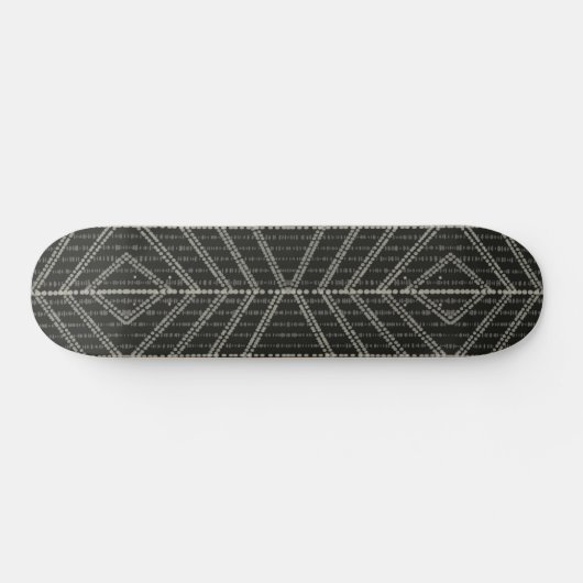 diagonaal horizontale verticale grijze Stippen Skateboard (Horizontaal)