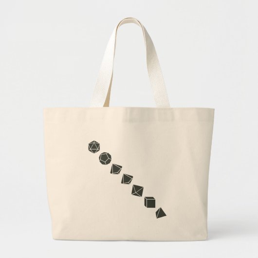Diagonaal ijs (donker) grote tote bag (Voorkant)