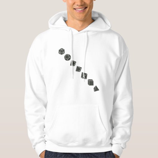 Diagonaal ijs (donker) hoodie (Voorkant)