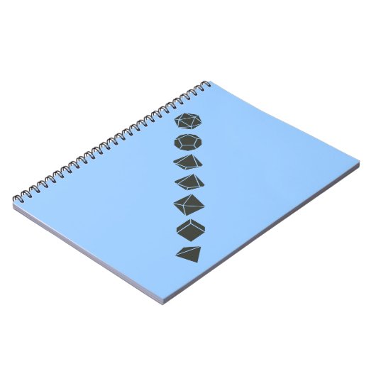 Diagonaal ijs (donker) notitieboek (Linkerzijde)