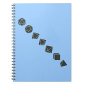 Diagonaal ijs (donker) notitieboek (Voorkant)