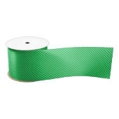 Diagonaal instripes - smaragdgroen en wit lint (Spoel)
