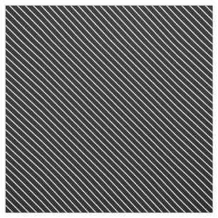 Diagonaal instripes - zwart-wit stof
