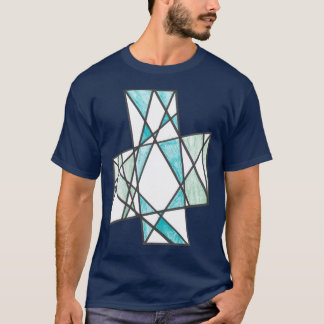 Diagonaal kruis T-shirt