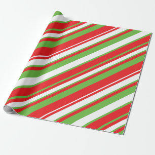 Diagonaal lijnpatroon kerstpapier cadeaupapier