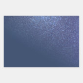 Diagonaal met reserveschip Blue Glitter Gradient O Inpakpapier Vel (Voorkant)