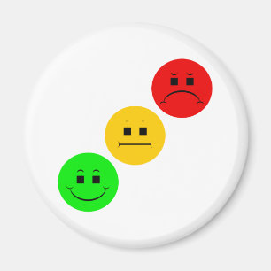 Diagonaal Moody Stoplight Sans Stripe Magneet