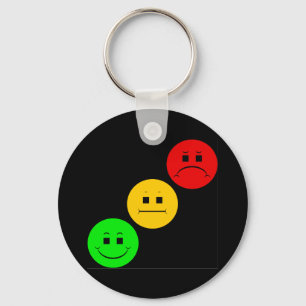 Diagonaal Moody Stoplight Sans Stripe Sleutelhanger