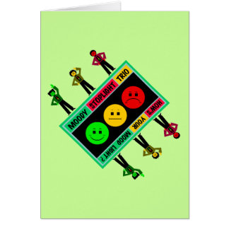 Diagonaal Moody Stoplight Trio Logo met tekens