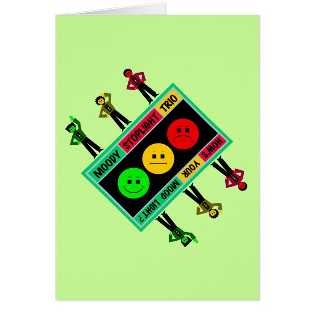 Diagonaal Moody Stoplight Trio Logo met tekens (Voorkant)