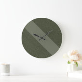 Diagonaal mos groene wandklok grote klok (Huis)