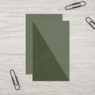 Diagonaal Moss Green Textured Kaart – Visitekaartje
