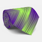 diagonaal paarse groene verloopstremingspatroon stropdas (Opgerold)