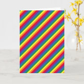 Diagonaal regenboogpatroon kaart (Gele Bloem)
