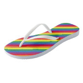 Diagonaal regenboogpatroon teenslippers (Schuin)