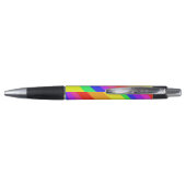 Diagonaal regenboogstrips pen (Achterkant)