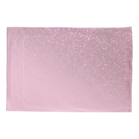 Diagonaal Roos Roze gradiënt Ombre Monogram Kussensloop (Achterkant)