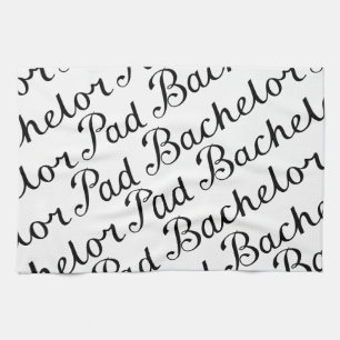 Diagonaal script voor Bachelor Pad, type B&WII Theedoek