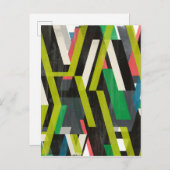 Diagonaal Slipstream-patroon Briefkaart (Voorkant / Achterkant)