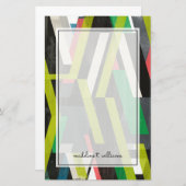 Diagonaal Slipstream-patroon Briefpapier (Voorkant / Achterkant)