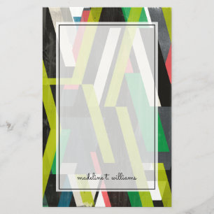 Diagonaal Slipstream-patroon Briefpapier