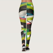 Diagonaal Slipstream-patroon Leggings (Achterkant)