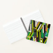 Diagonaal Slipstream-patroon Notitieboek (Binnen)