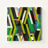 Diagonaal Slipstream-patroon Notitieboek (Achterkant)