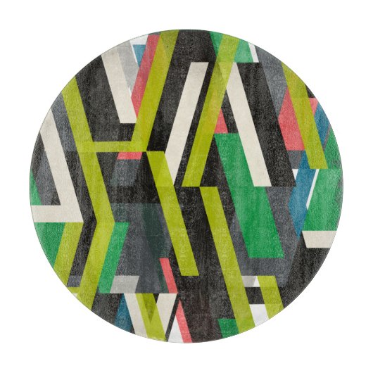 Diagonaal Slipstream-patroon Snijplank (Voorkant)