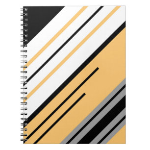 Diagonaal strepenontwerp notitieboek