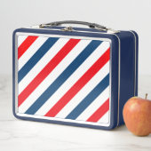 Diagonaal Stripe Tricolor Red, blauw en wit (In situ)