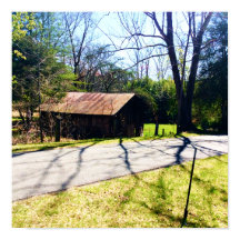 Diagonaal uitzicht een rustieke 100 jaar oude schu