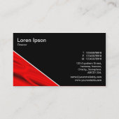 Diagonaal V3 - Zwart - Abstract 190716(01) Visitekaartje (Achterkant)