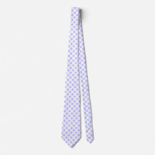Diagonaal vierkant - Powder Blue op witte Stropdas
