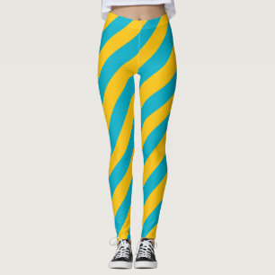 Diagonaal voor nationale vlag van Kazachstan Leggings