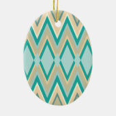 diagonaal zigzag-telefoons keramisch ornament (Achterkant)