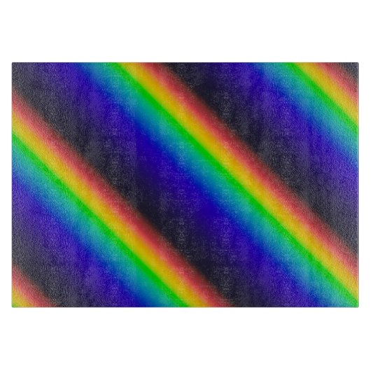 Diagonaal zonnespectrum snijplank (Voorkant)