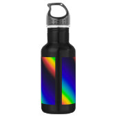Diagonaal zonnespectrum waterfles (Achterkant)