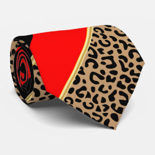 Diagonaalkaart voor zwart, goud en rood stropdas