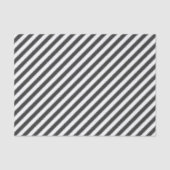 Diagonal black and white stripes  pattern tissuepapier (Voorkant)