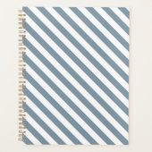 Diagonal blue and white stripes pattern (Devant)