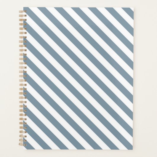 Diagonal blue and white stripes pattern (Devant)