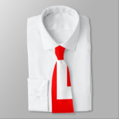 Diagonal Chevron, géant rouge et blanc Cravate (Attaché)