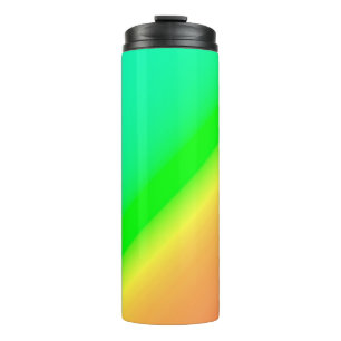 Diagonal Ombre Green Thermosbeker