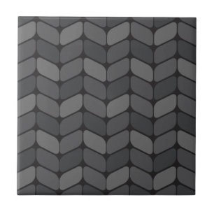 Diagonal Rectangles Black Dark Gray Tegeltje