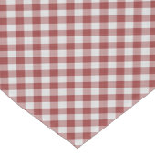 Diagonal Red Gingham Korte Tafelloper (Hoek)