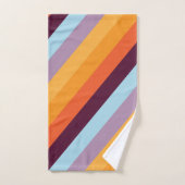 Diagonal Retro Arc-en-ciel (Serviette à main)